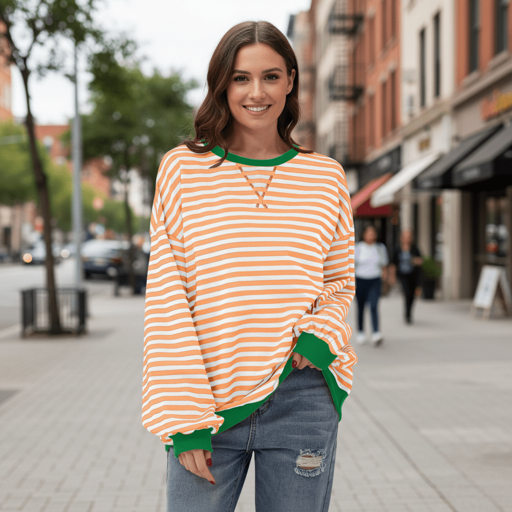 Striped Long Sleeve Top