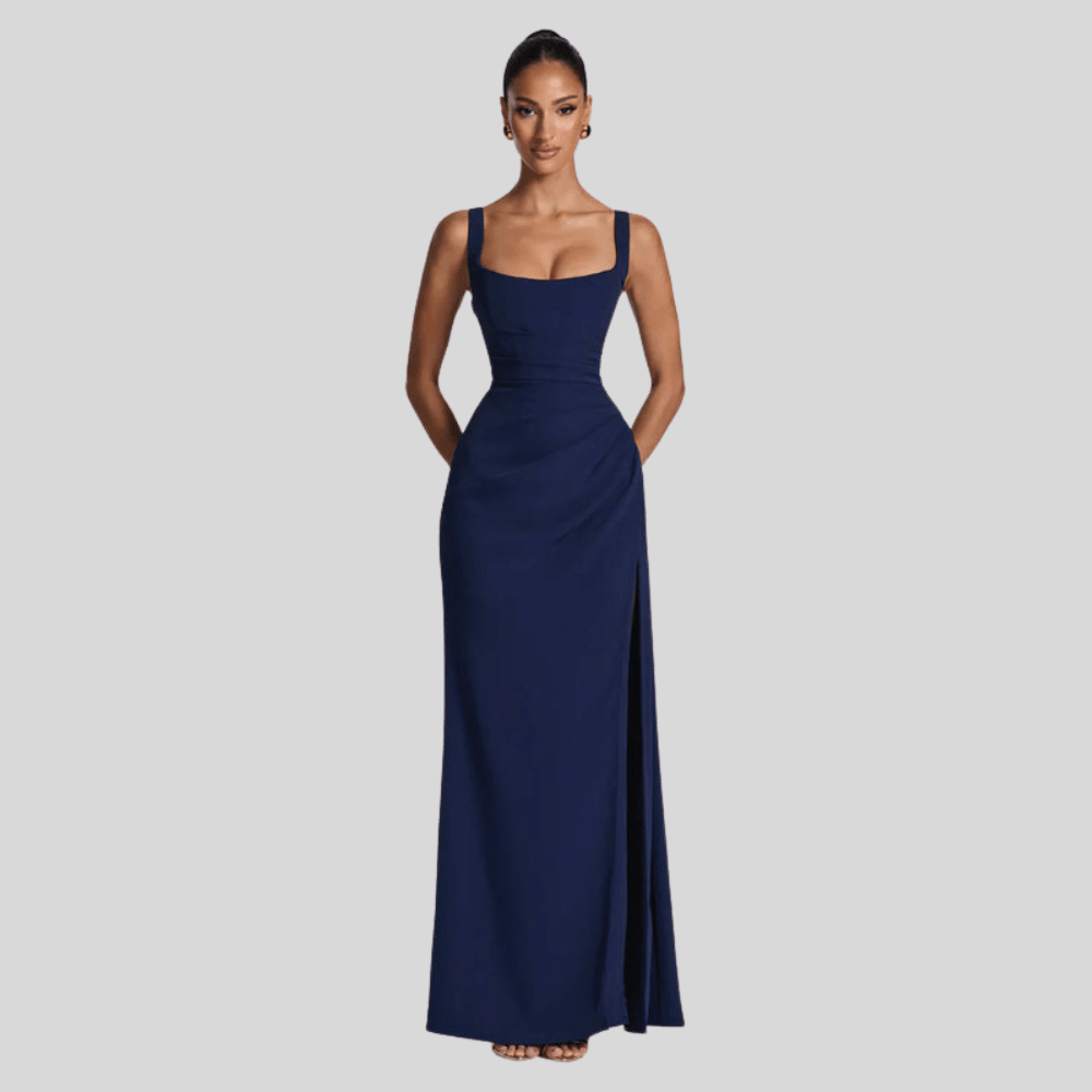 Elegant Flowing Maxi Evening Dress