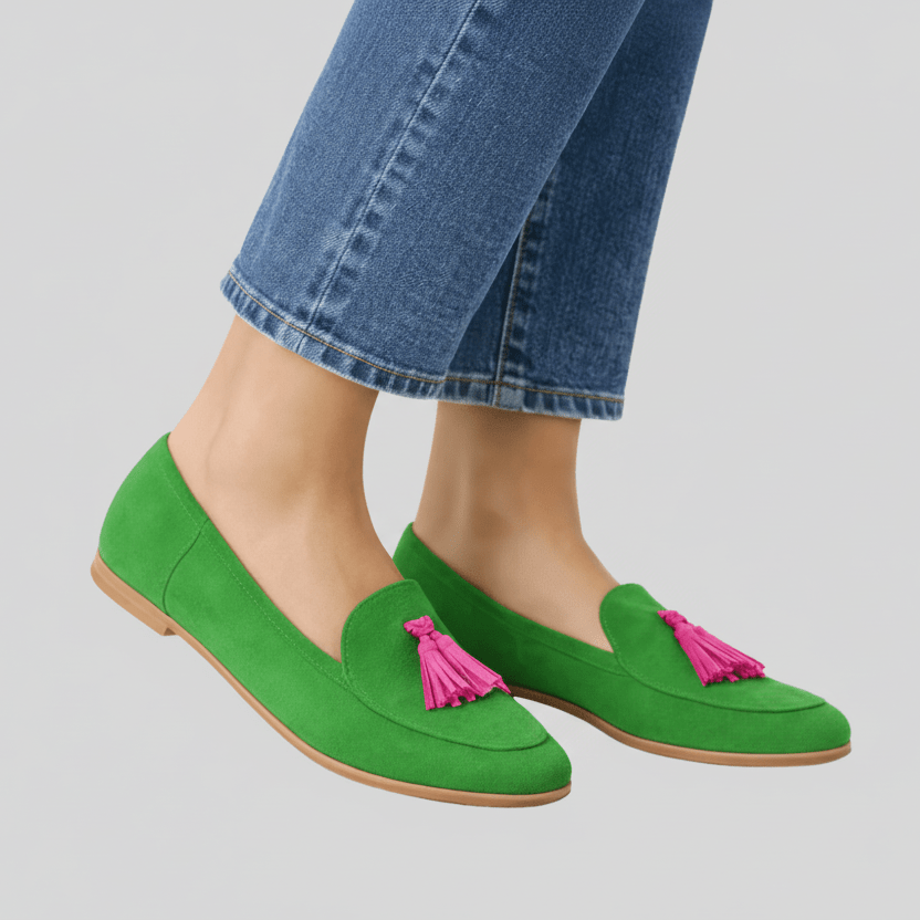 Mutige Lederquasten Loafers