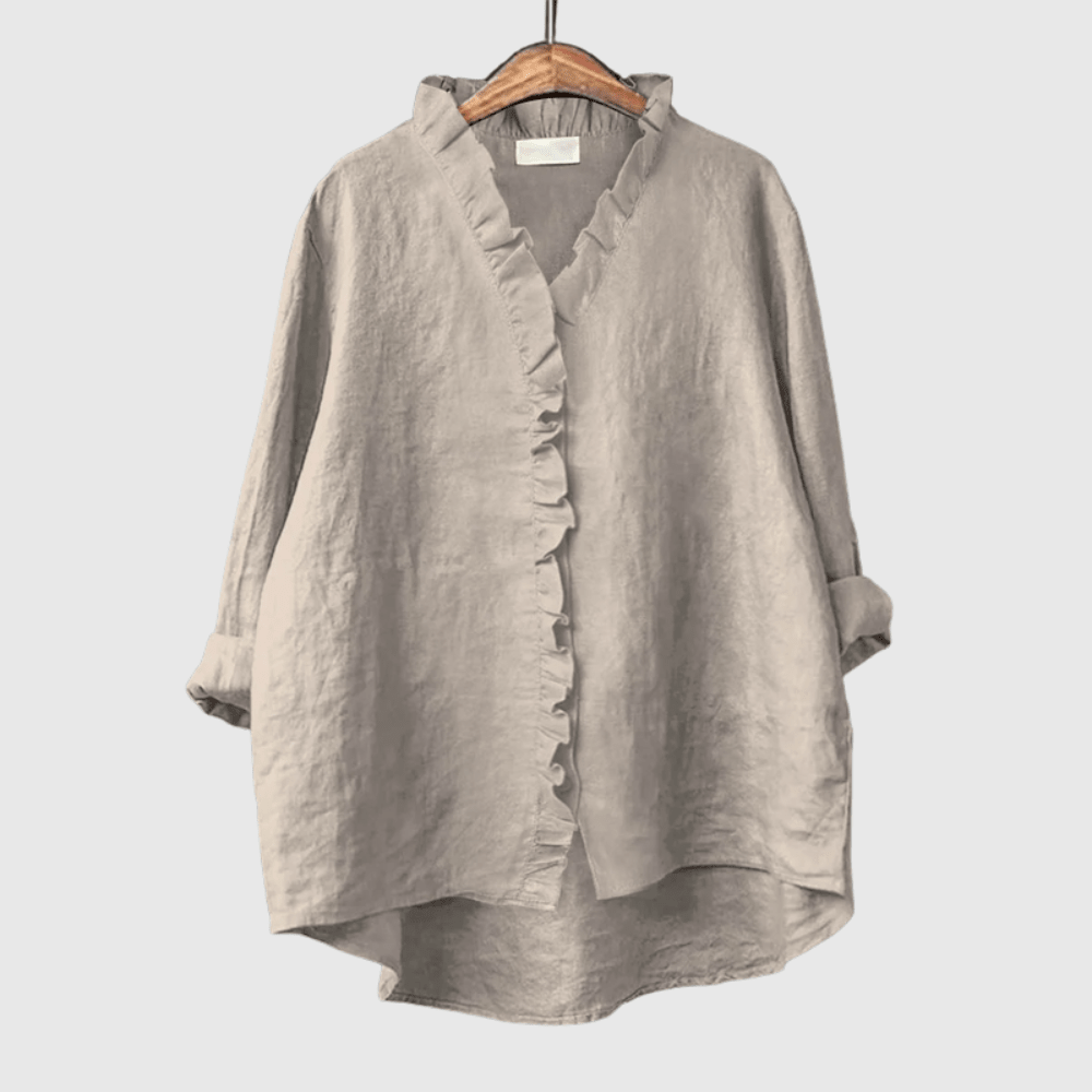 Elegant Ruffled Occasion Style Shirt