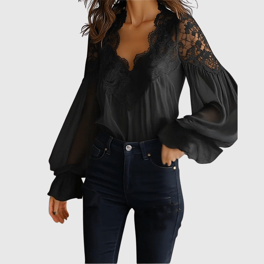 Elegant delicate Detail Fashion Blouse