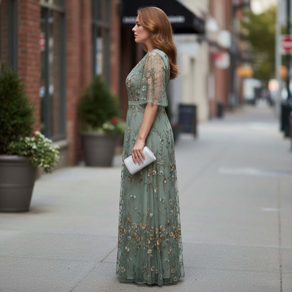 Flowy Maxi Bloom Halter Dress