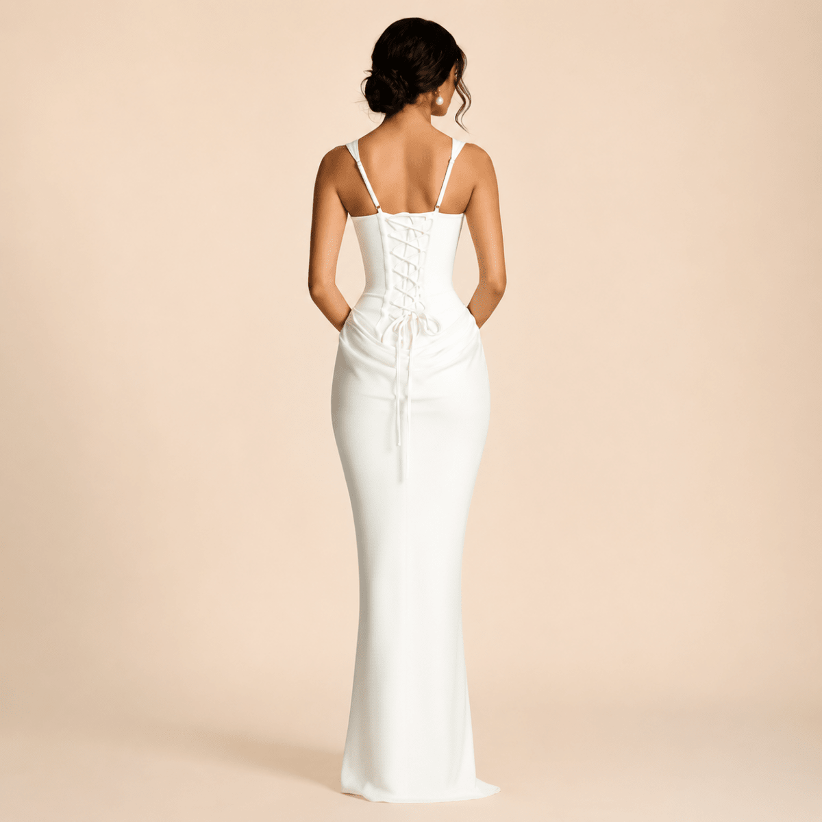 Sculpted Square Neck Maxi Dress