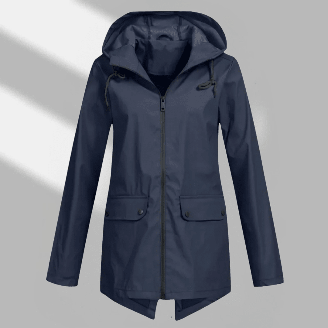 Hooded Longline Zip Utility Coat