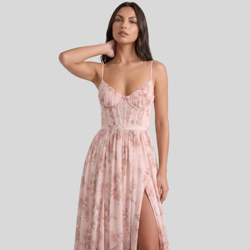 Elegant Flowing Maxi Occasion Dress