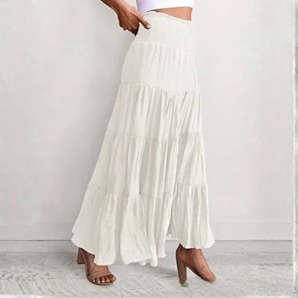 Pleated Midi Skirt