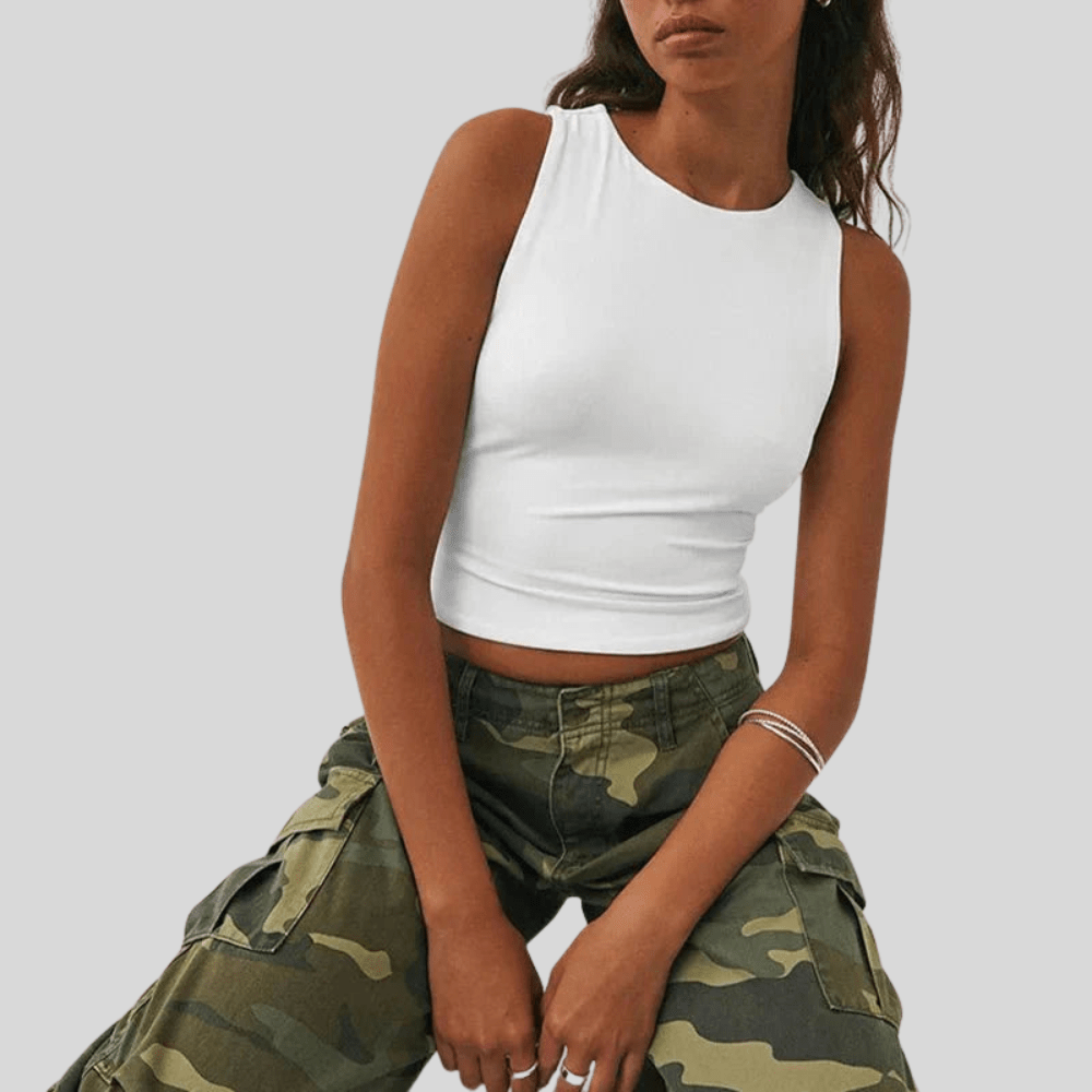 High Neck Everyday Crop Top