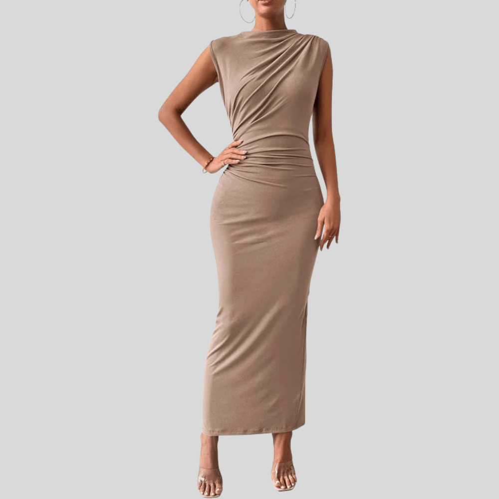 Chic Ruched Bodycon Dress