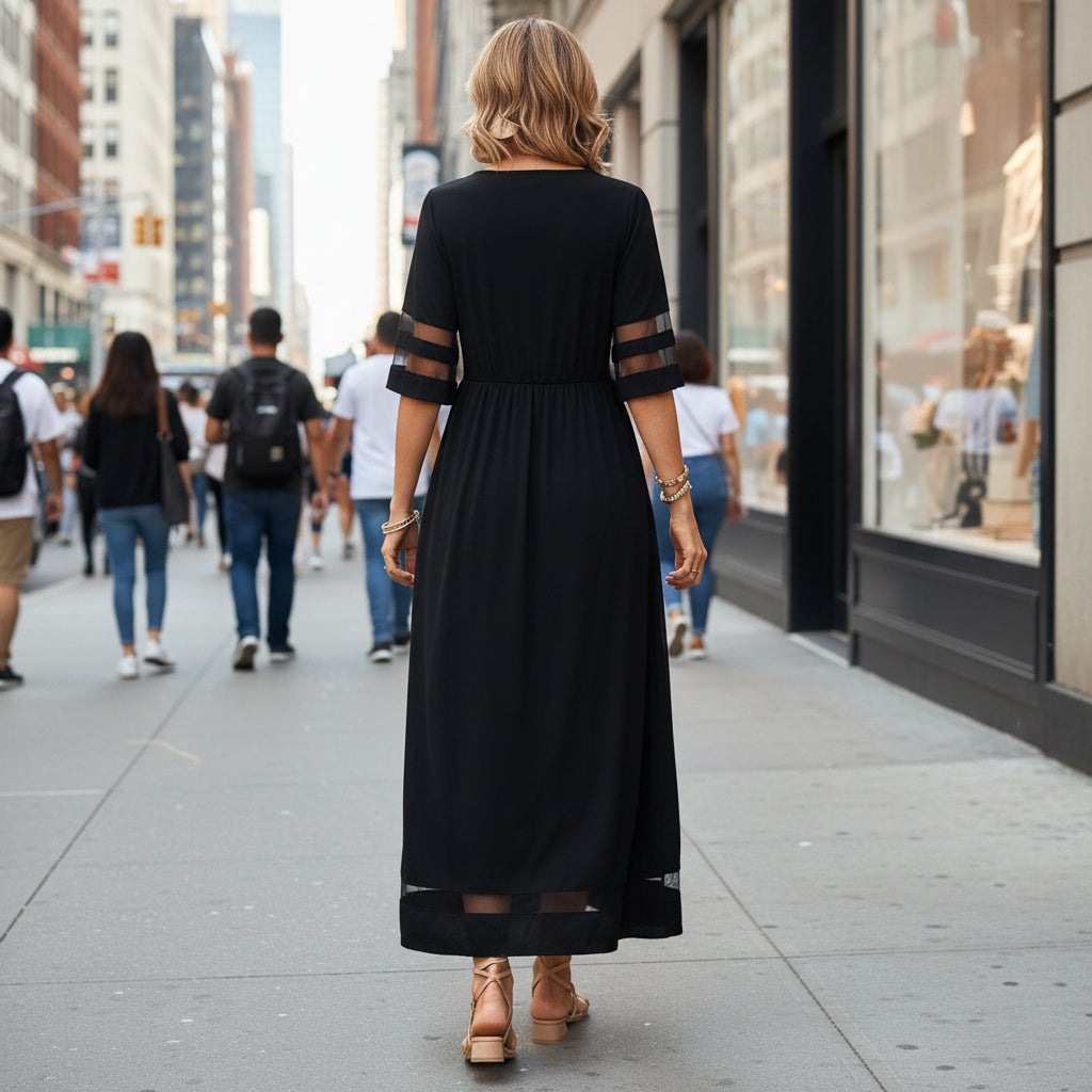 Bauchschmeichelndes Midikleid