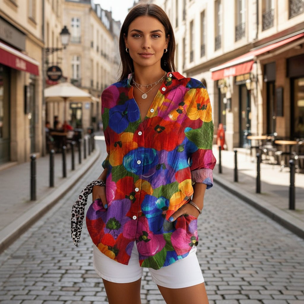 Colorful Print Everyday Top