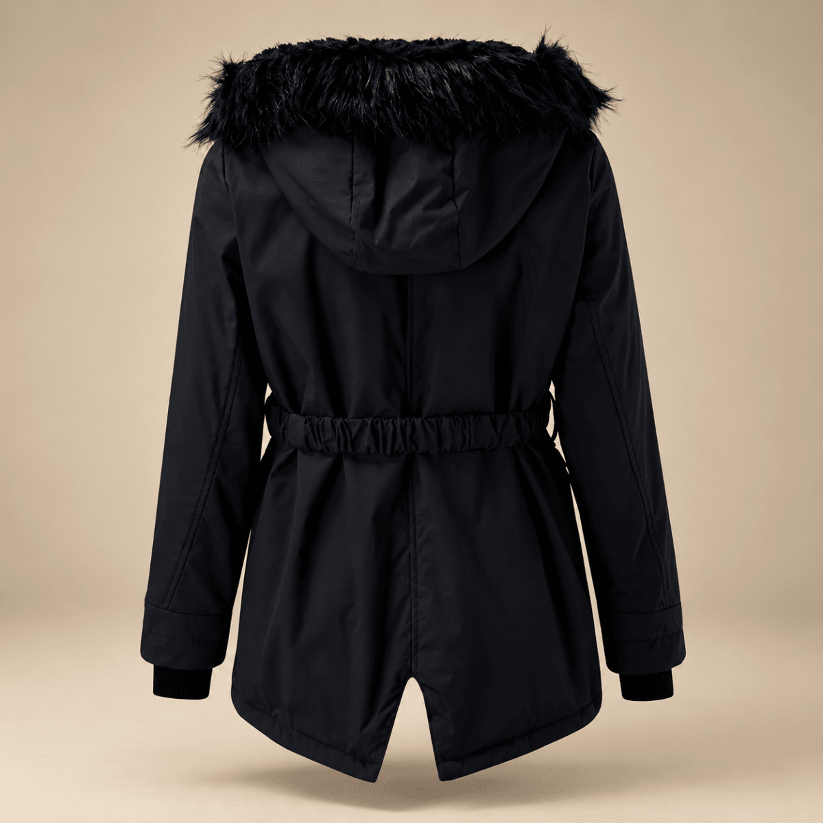 Buttoned Front Winter Parka