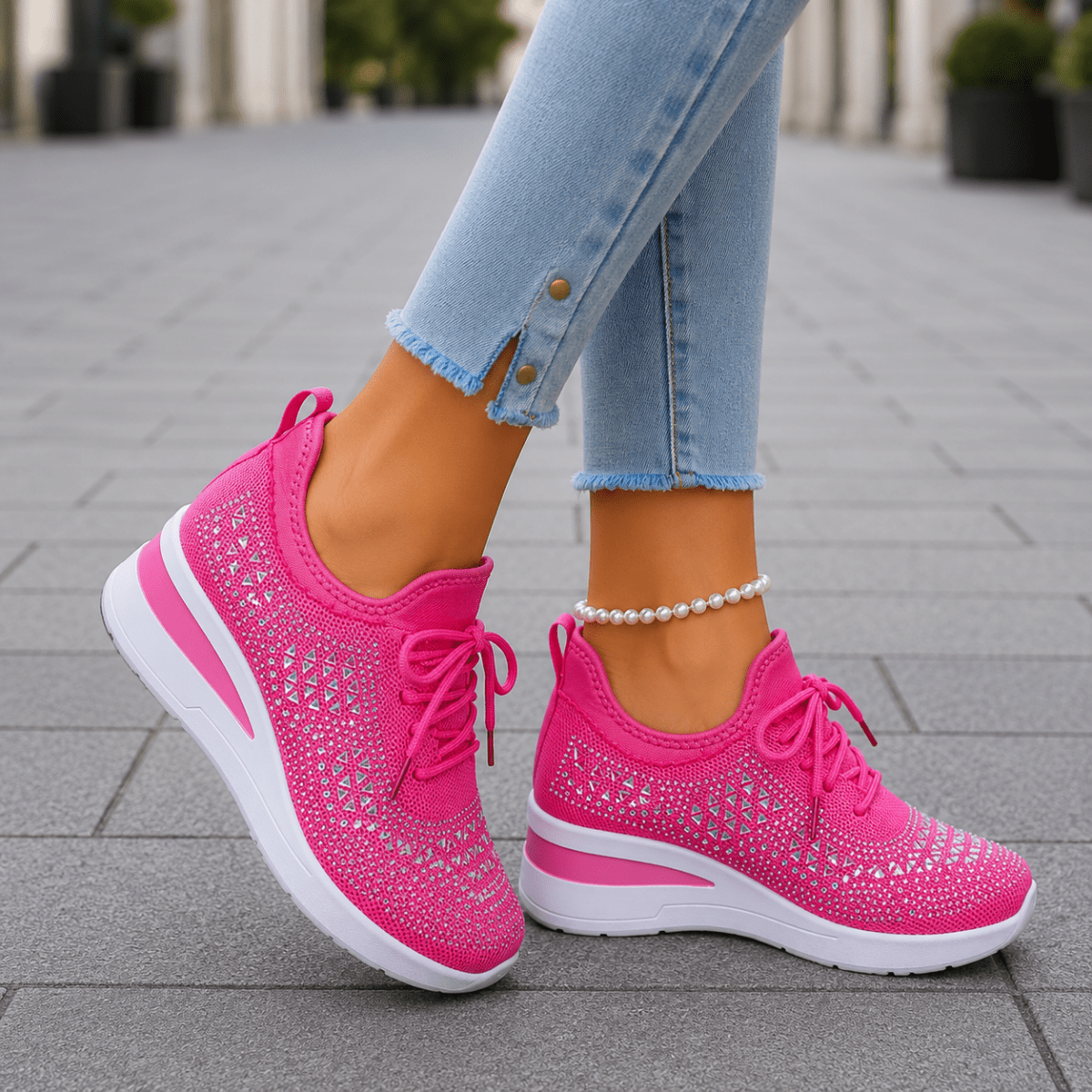 Zapatillas cómodas para el día a día con soporte para el arco