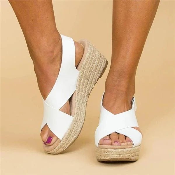 Sandalias cuña alpargata ortopédicas