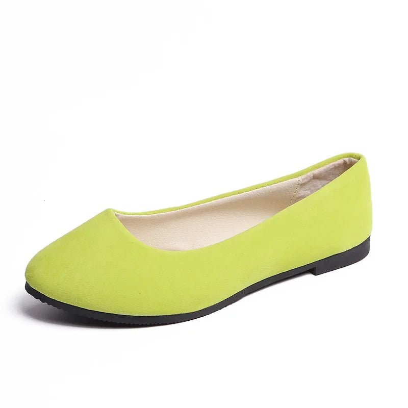 Sleek Pointed Toe Ballet Flats