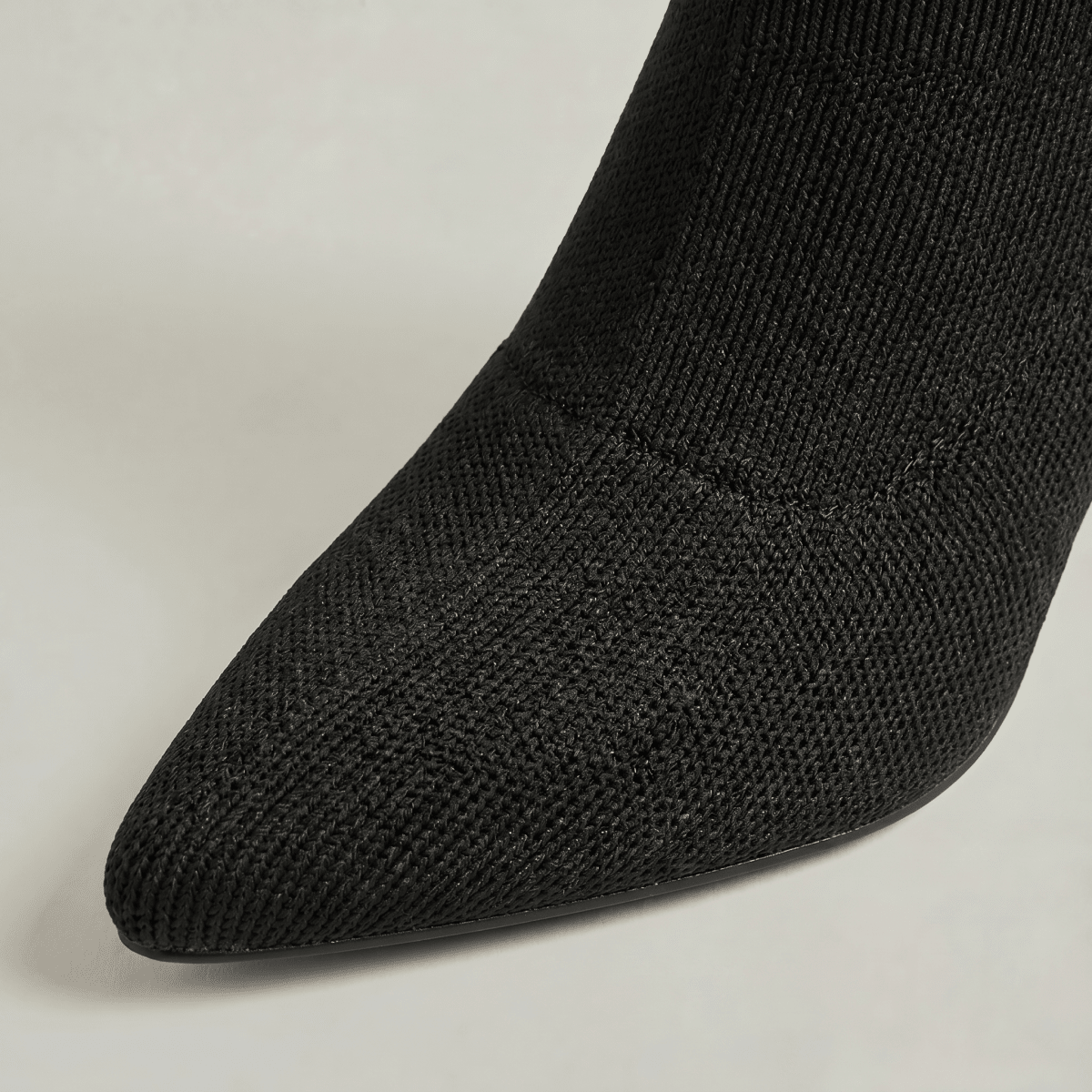 Pointed-Toe Knee-High Boots