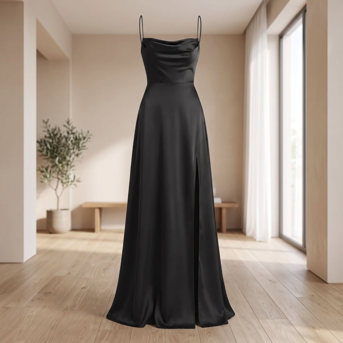 Elegant Side Slit Maxi Dress