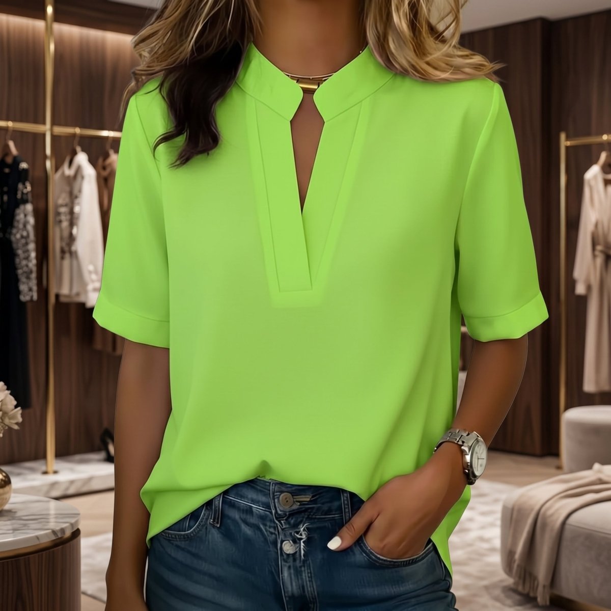 Timeless Elegant Collar Blouse Style
