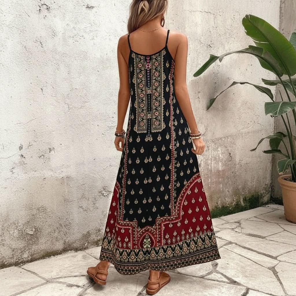 Relaxed Zebra Maxi Dress