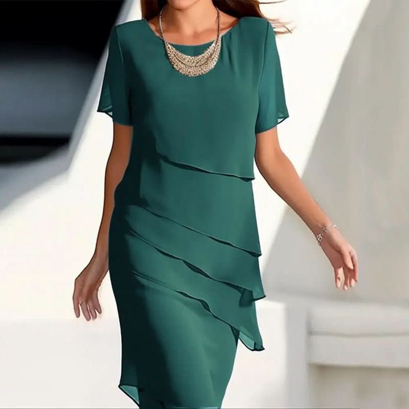 Flowing Tiered Elegant Long Dress