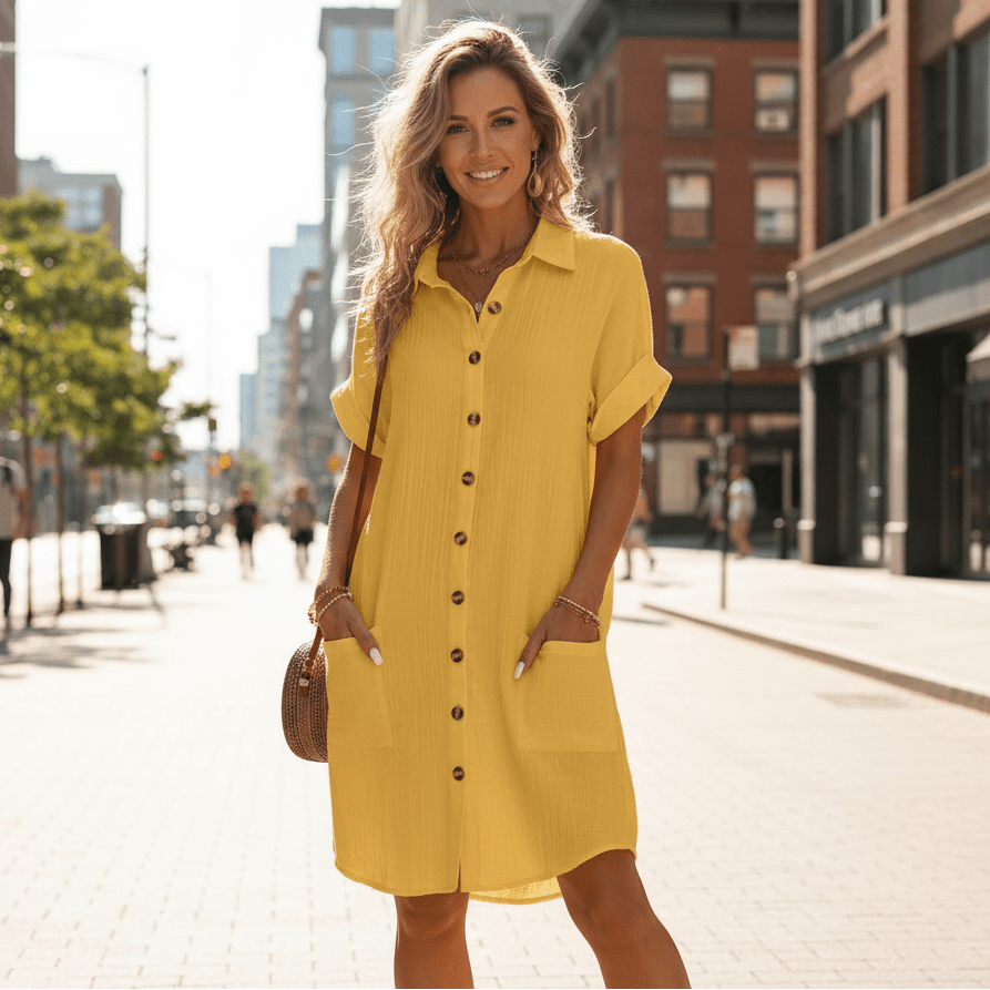 Relaxed Spring Shirt Dress