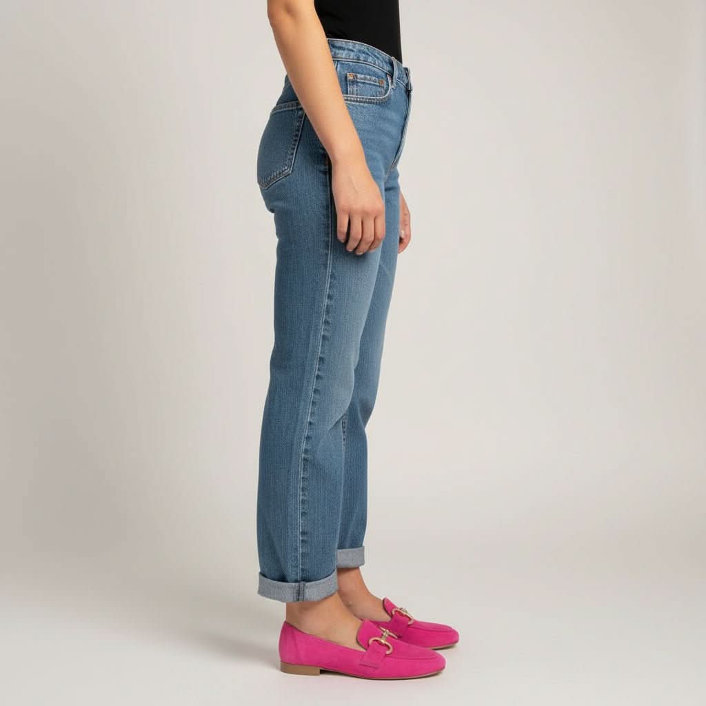 Chic Gold Accent Comfortable Everyday Loafers