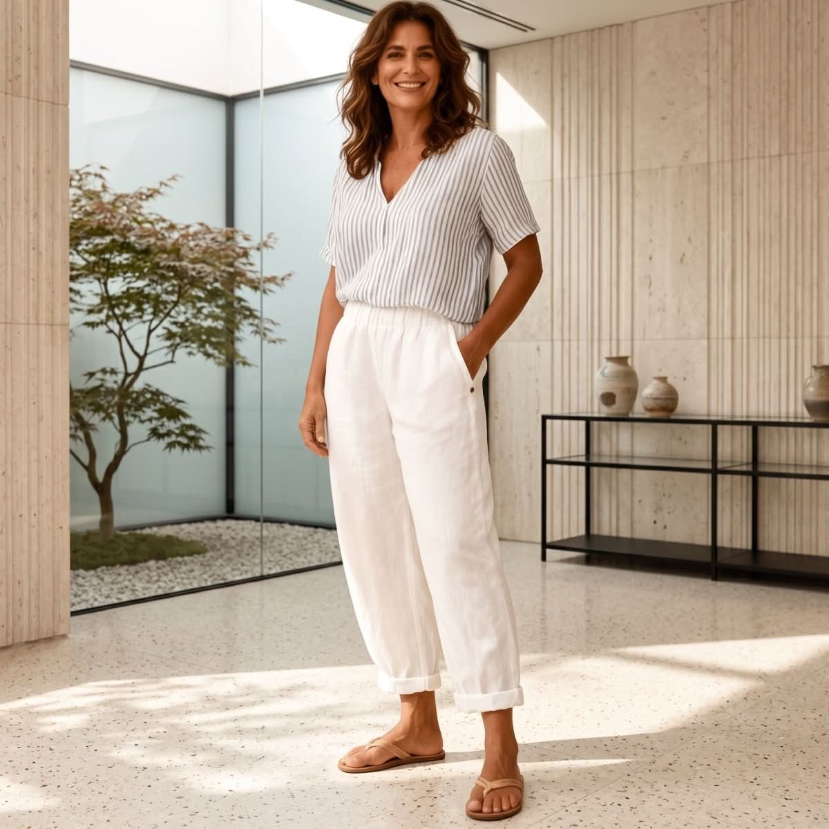 High Waist Wide Leg Pants