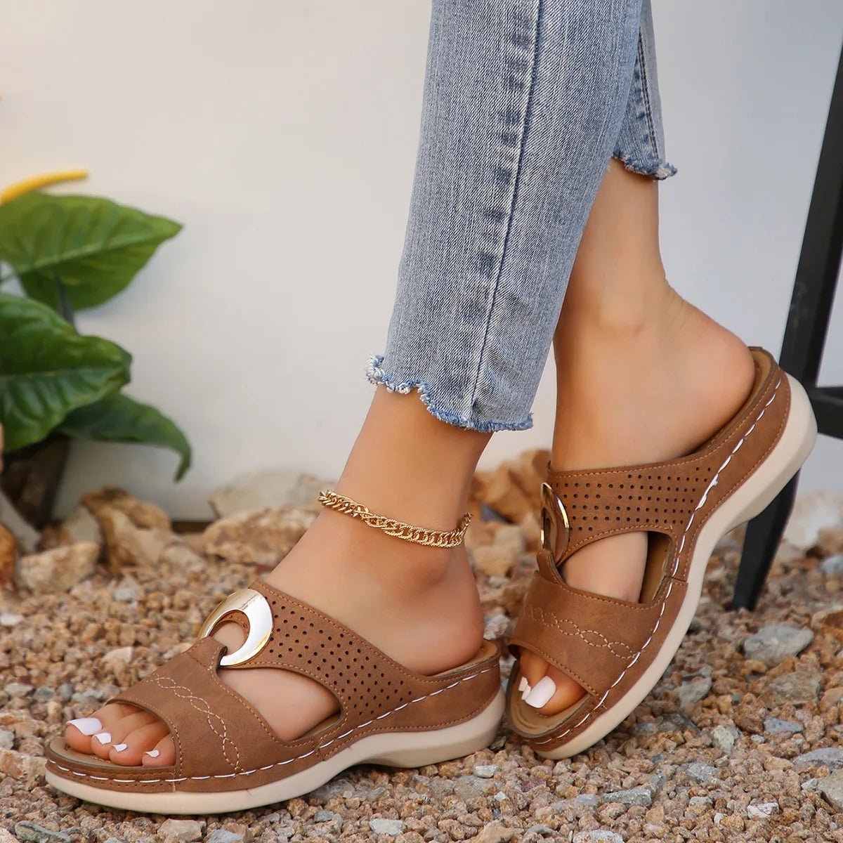 Orthopedic Platform Flip Flop Sandals