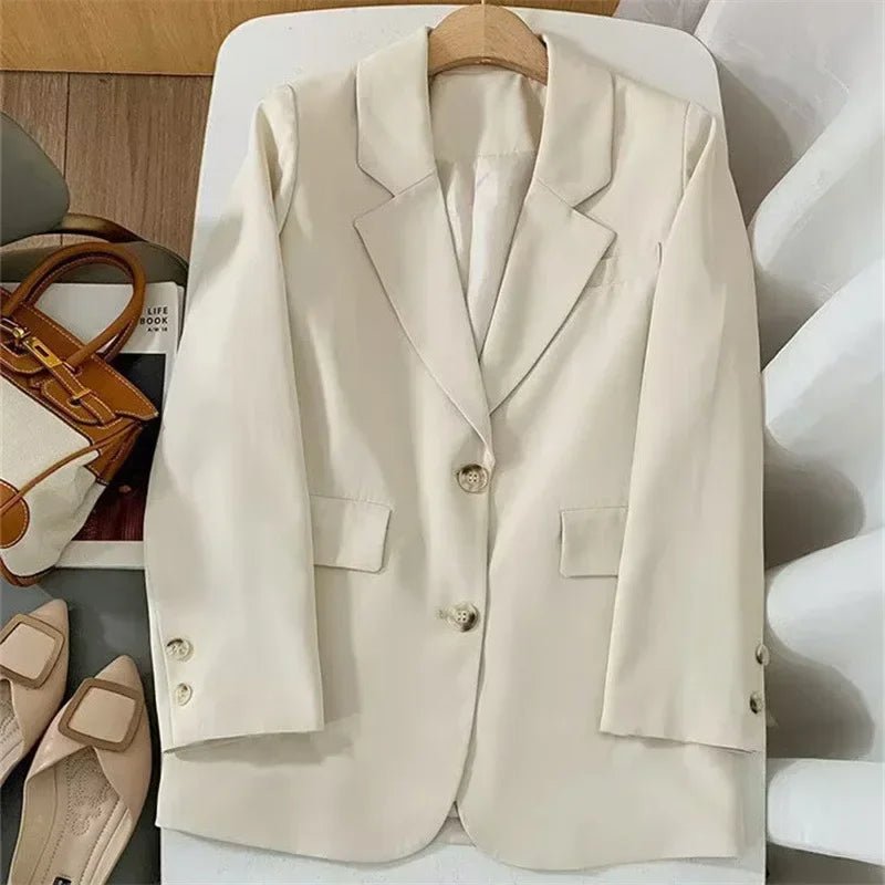 Chic Linen Office Blazer