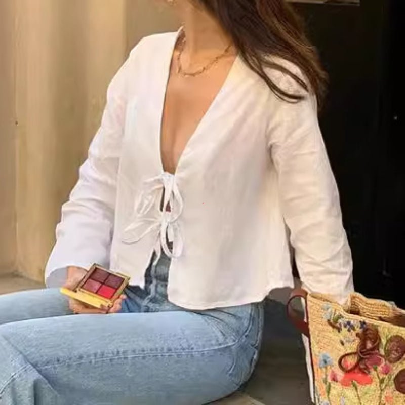 Chic Casual V Neck Shirts