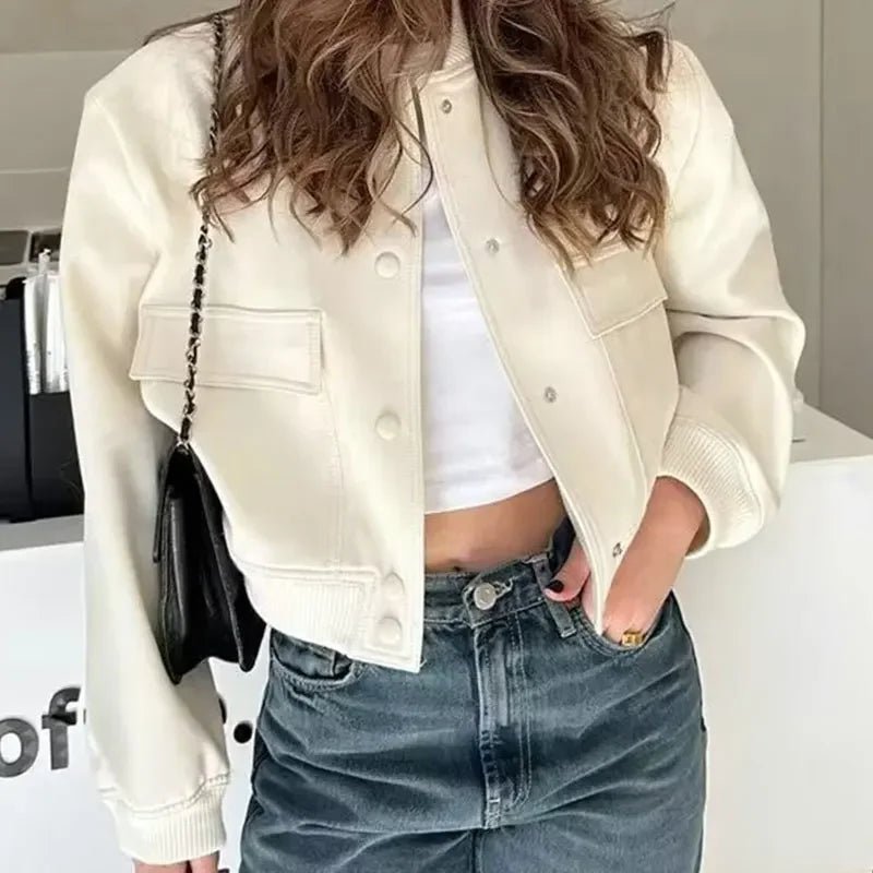 Polished Stand Collar Jacket