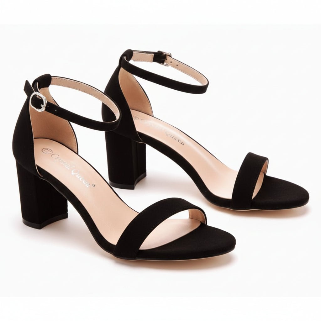 Ankle Strap Low Heel Open Toe Sandals