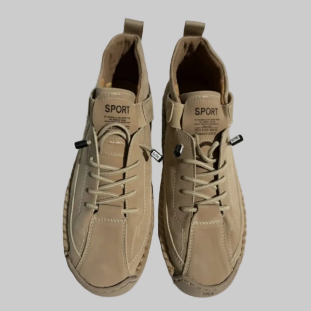 Lightweight Leather Walking Sneakers