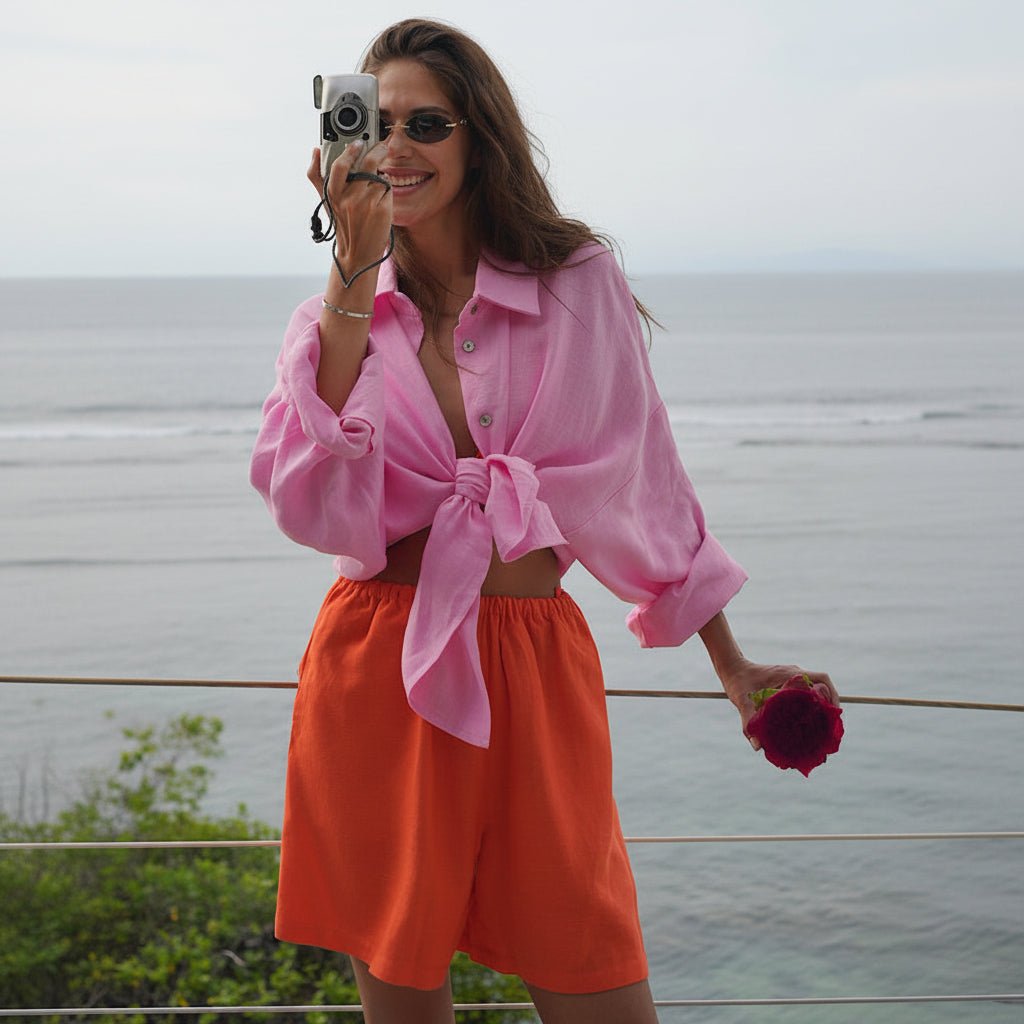 Vintage Style Collar Blouse Tops