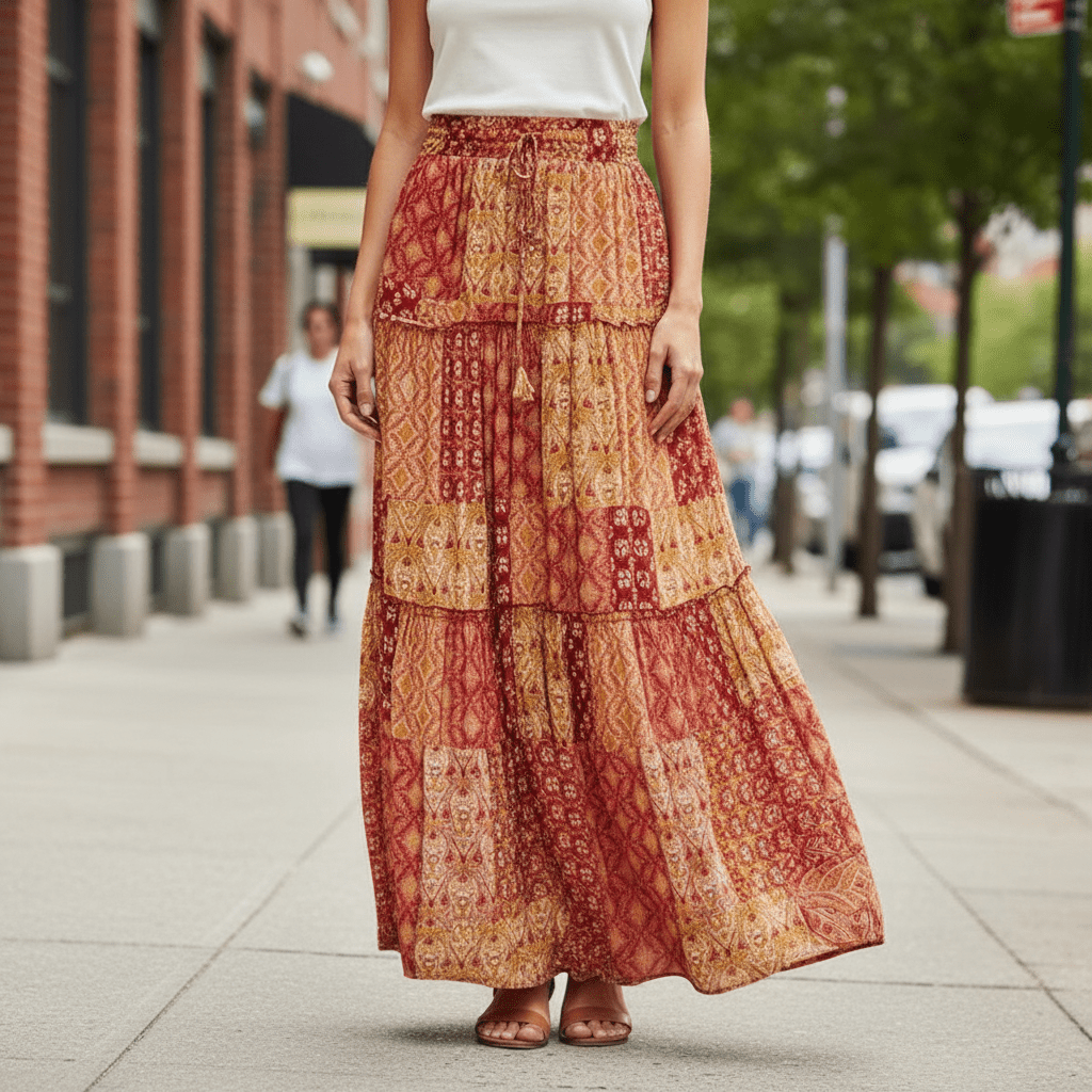 Tiered Maxi Skirt for Everyday Outfits