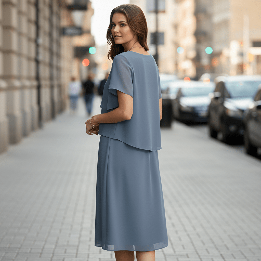 Layered Front Everyday Dress