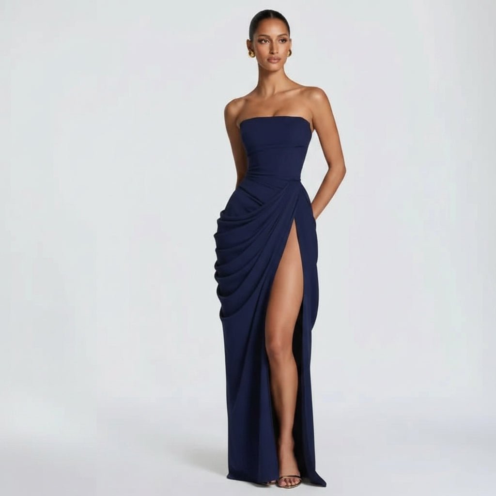 Strapless Corset Maxi Dress