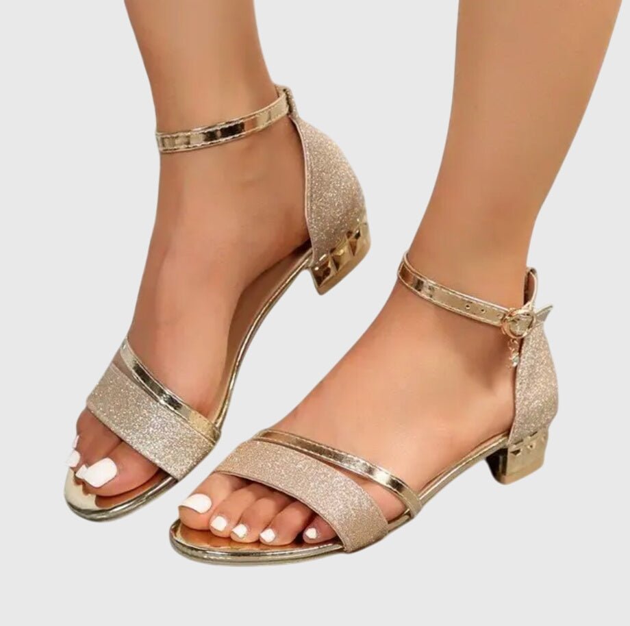 Sandalias con tacón y soporte ortopédico para el arco