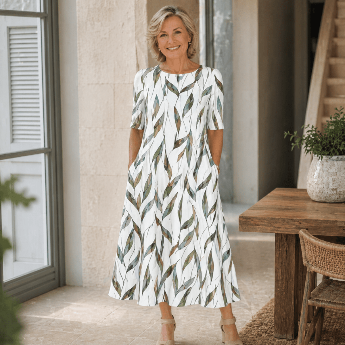 Versatile Relaxed Midi Dress