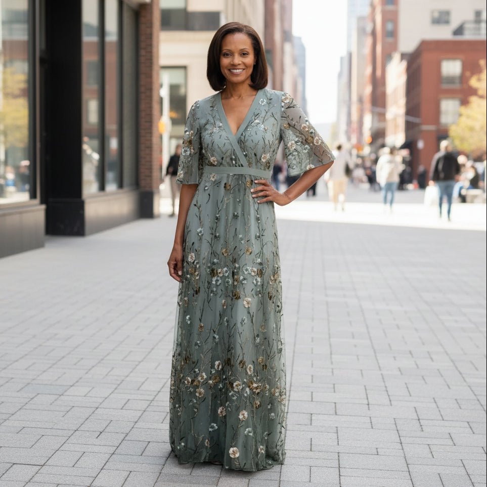 Maxikleid mit Blumenmuster