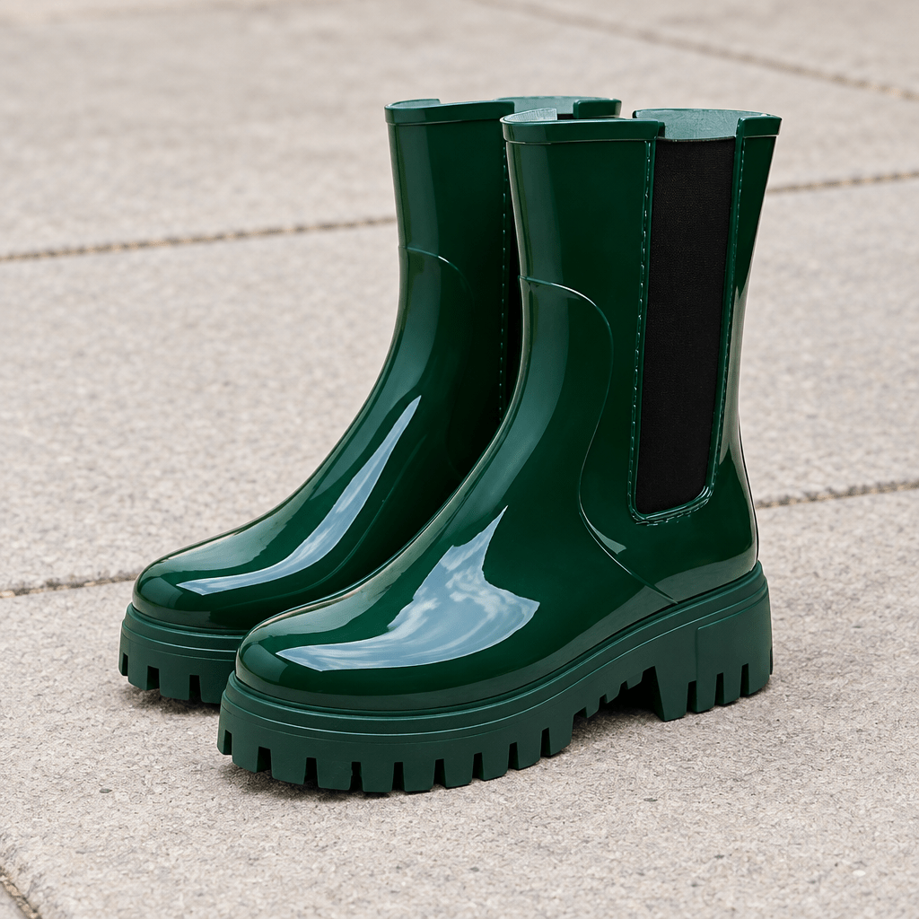 Modern Rain Boots with Statement Lug Sole