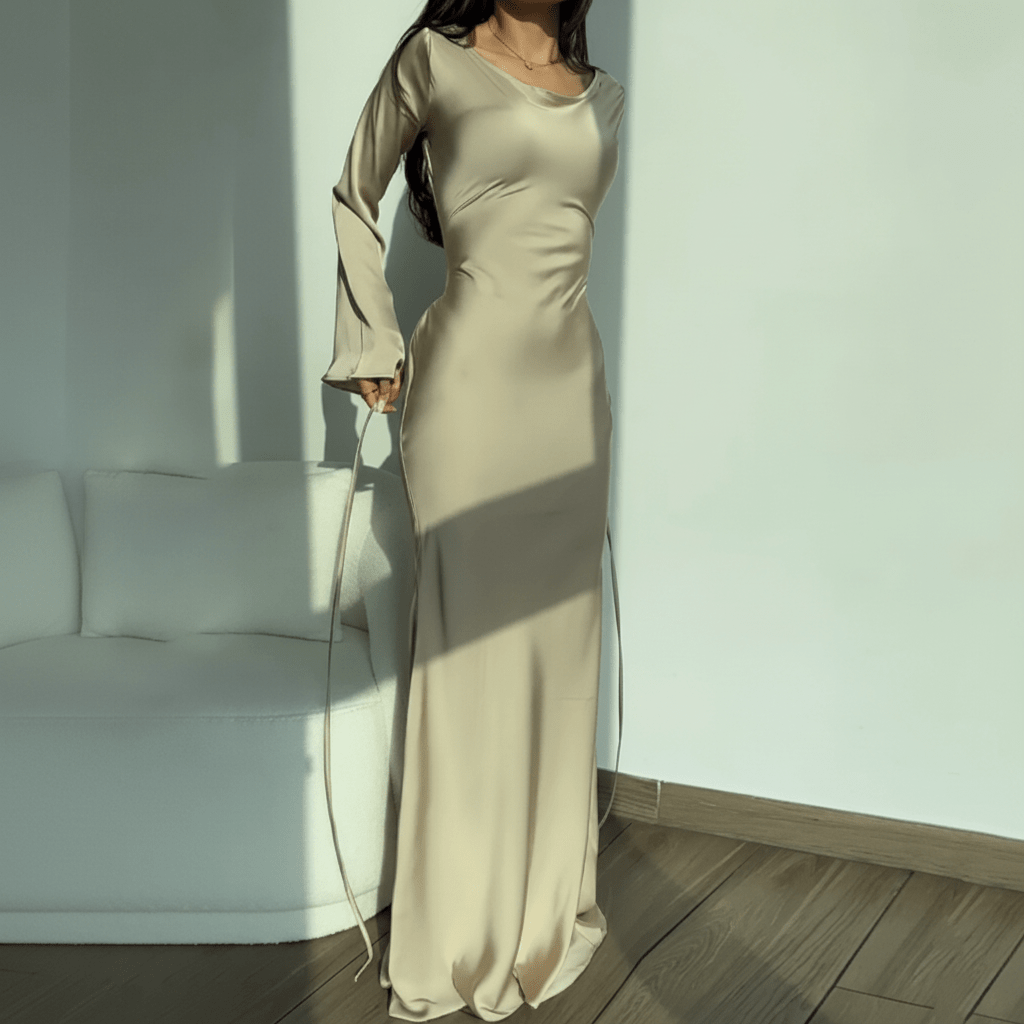 Cowl Neck Maxi Dress