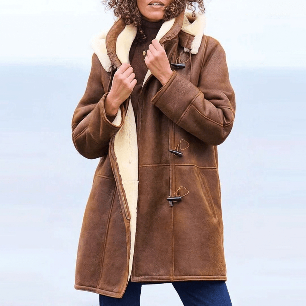 Lyra coat, front view