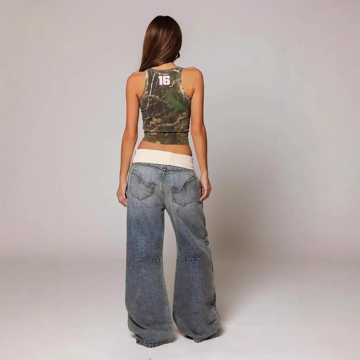 Lockere Denim-Hose