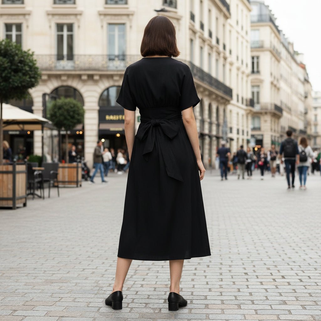 Locker sitzendes Midikleid
