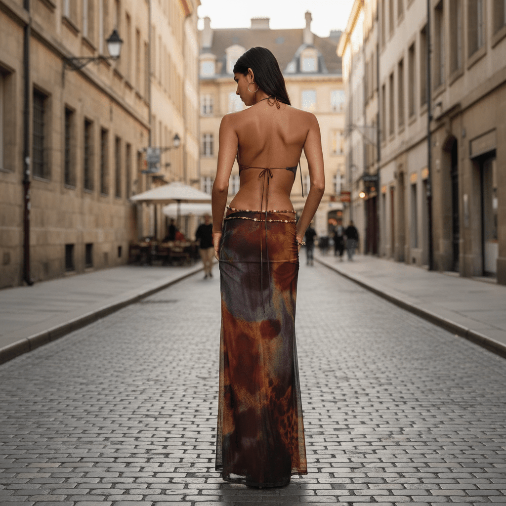 Statement Shape Maxi Dress for Everyday Styling