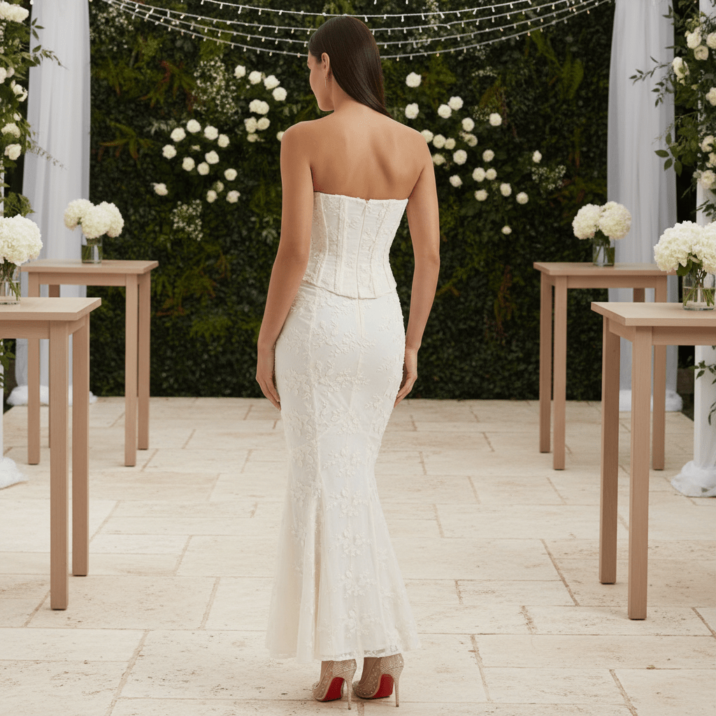 Strapless Mermaid Maxi Dress