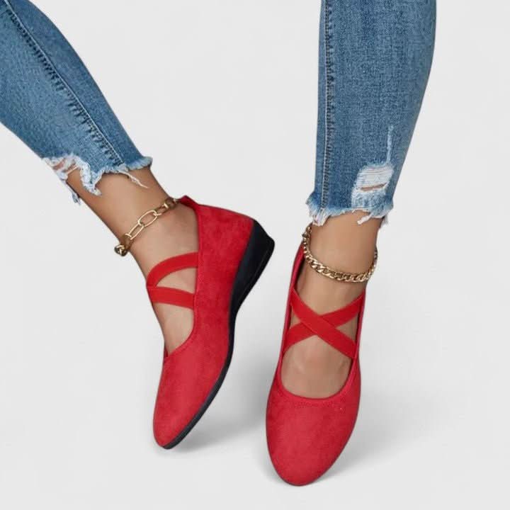 Sandalias ortopédicas con cuña para comodidad