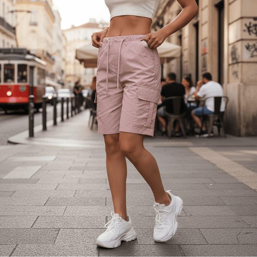 Cargo-Shorts mit Kordelzug
