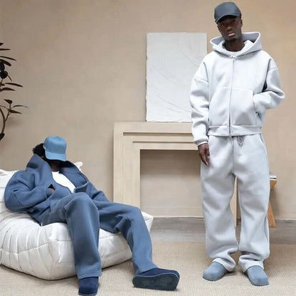 Relaxed Streetwear Hoodie And Jogger Set