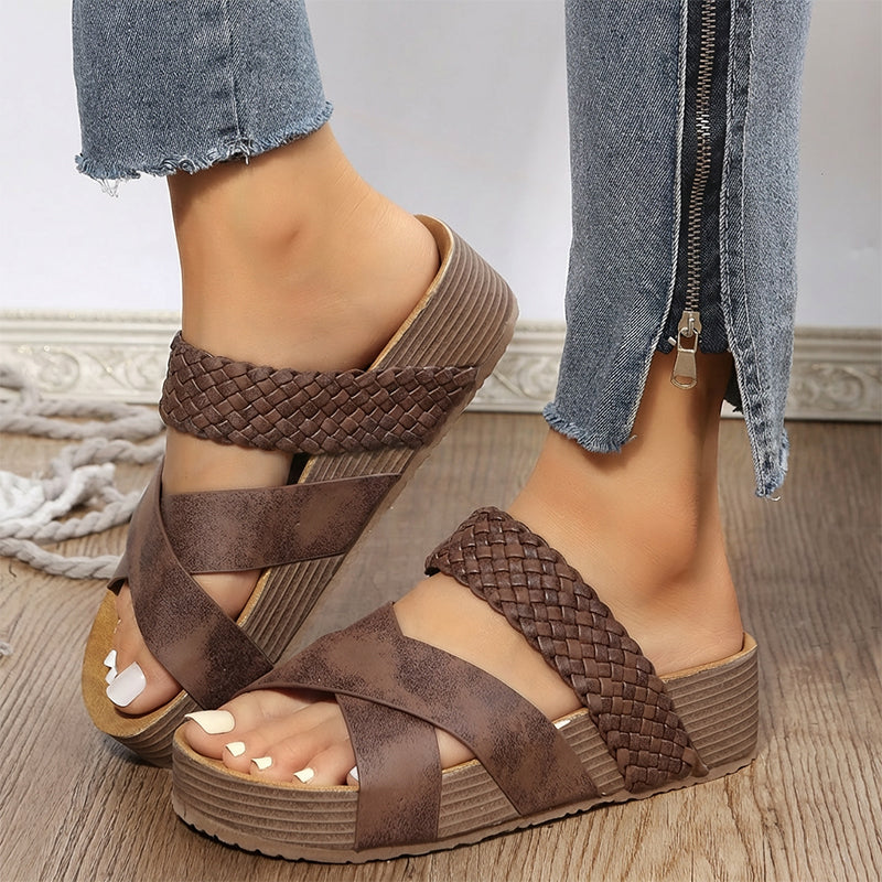Comfortable Low Wedge Everyday Sandals